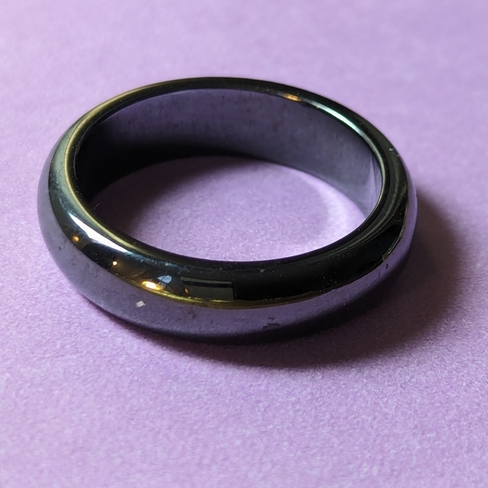 🩶 Ring size 10 blackspinel or jadeite black unisex